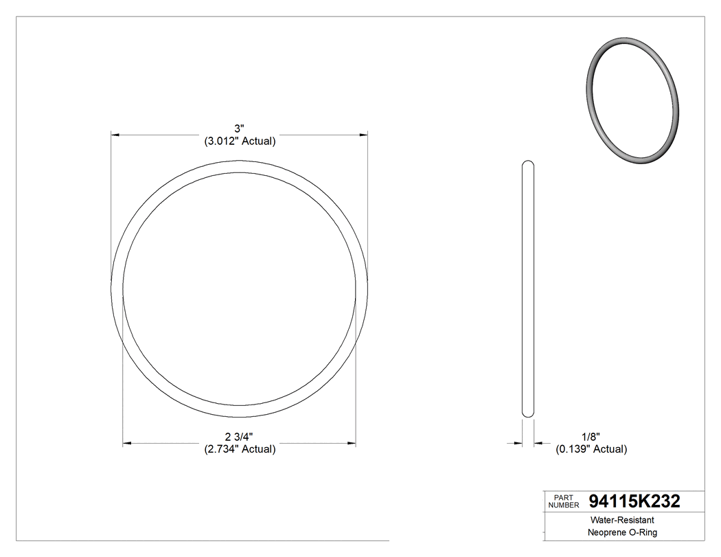 Technical drawing - 94115K232
